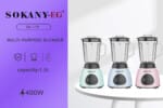 Sokany 2In1 Blender 400W Mixer 1.5L, SK-179