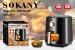 Sokany Air Fryer 6.5Liter 1700 Watt, SK-8049
