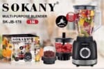 Sokany Blender 2In1 1000W 1.5L, SK-178
