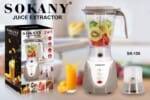 Sokany Blender 2in1 White 1.5L 600W, SK-1584