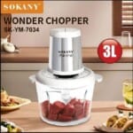 Sokany Chopper With Heavy Glass Body 800 W 3L SK-7034