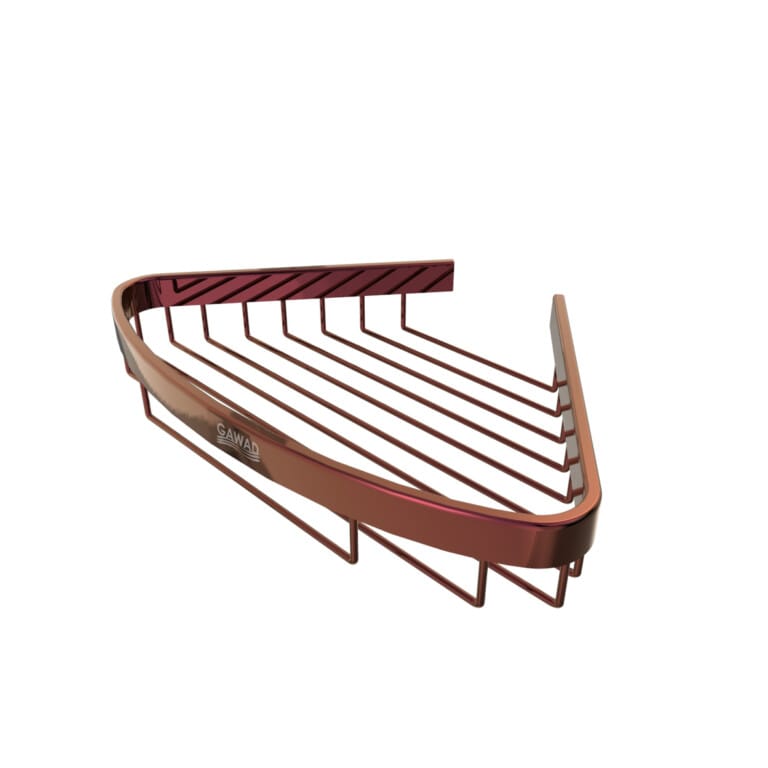 Gawad Shower Corner Basket Rose Gold ,VER-1007PVR