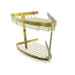 Gawad Verona Bathroom Corner Shelves Gold ,VER-1009PVG