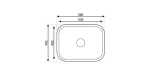 Asil Kitchen Sink With Drain 59×46 Cm ,AS350