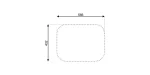 Asil Kitchen Sink With Drain 59×46 Cm ,AS350