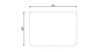 Asil Kitchen Sink With Drain 745x525mm ,AS186