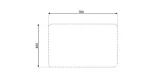 Asil Kitchen Sink With Drain 80×50 cm ,AS65