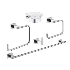 Grohe Essentials Cube Bathroom Accessories Set 5 Pieces ,40758001