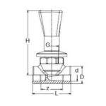 BR 25 Mm – ( ¾” ) Concealed Valve, Brass, Green