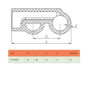 BR Welding Double Branch-Tee, 25 Mm – ( ¾” ), PP-R, Green 