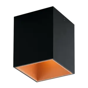Eglo Black and Bronze aluminium plastic black Wall light 