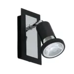 Eglo black steel black Spot Light