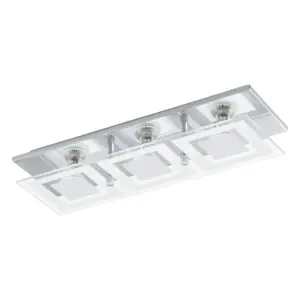 Eglo white steel glass white Pelfonera