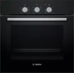 فرن بلت ان بوش كهربائي، 60 × 60 سم، ستانلس اسود، HBF011BA1