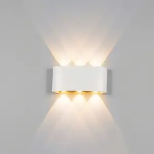 Gardenia outdoor walllight Triple white up & down 6 W IP54