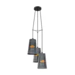 Eglo silver steel black Pendant Light
