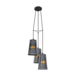 Eglo silver steel black Pendant Light