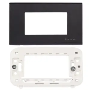 Panasonic 3M plate with mounting frame black Wide