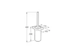Roca Tempo Toilet Brush Holder Gold ,A817036GO0