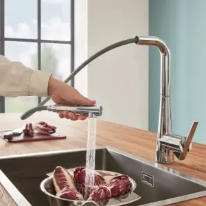 GROHE Zedra Pull Out L shaped faucet Shower spray
