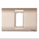 Panasonic 1M plate with mounting frame Champagne Roma