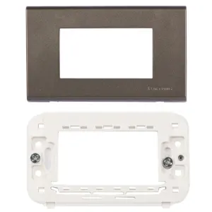 Panasonic 3M plate with mounting frame gray Wide