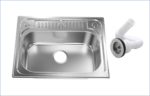 Plaza style stainless steel kitchen sink 51*66 with Drain 602020101