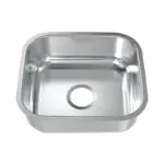 Plaza silver under mount sink 40×35, 0.6mm without Drain 602020203