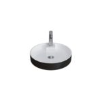 SANIPURE PLATO ABOVE-COUNTER BASIN BLACK 42 CM