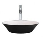 SANIPURE GOCCIA ABOVE-COUNTER BASIN BLACK 50.9X43.5 CM