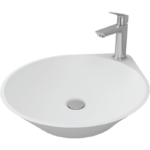 SANIPURE GOCCIA ABOVE-COUNTER BASIN WHITE 50.9X43.5 CM