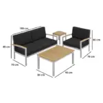 Outdoor Set 4 Pieces