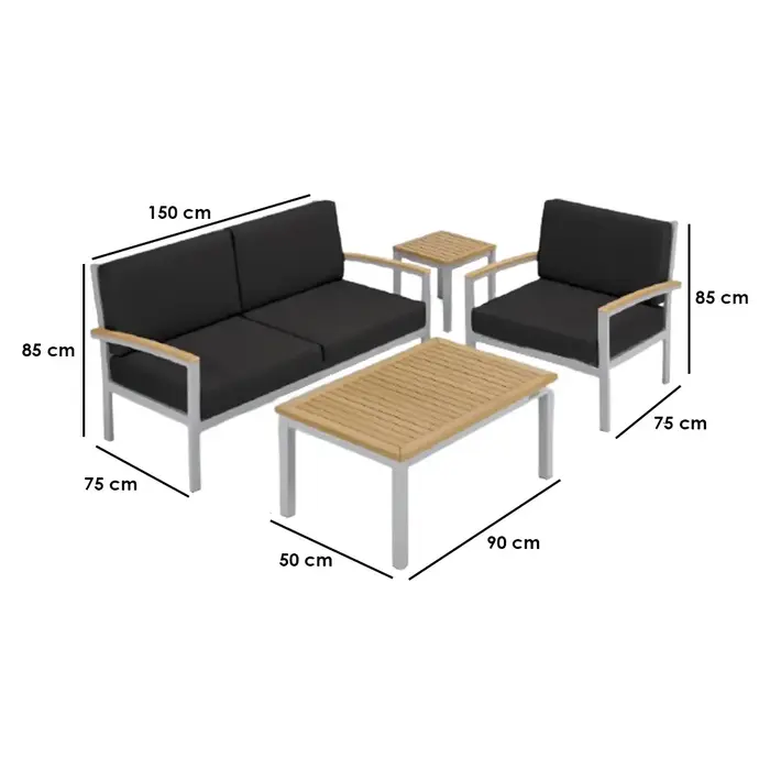 Outdoor Set 4 Pieces