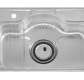 Hans Kitchen Sink 75 Cm With Movable Strainer, Soap Dispenser ,CDIC750 EXTRA