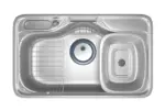 Hans Kitchen Sink 85 Cm With Wire Basket And Soap Dispenser ,DJIS850P Premium