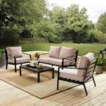 Outdoor Set 4 Pieces black