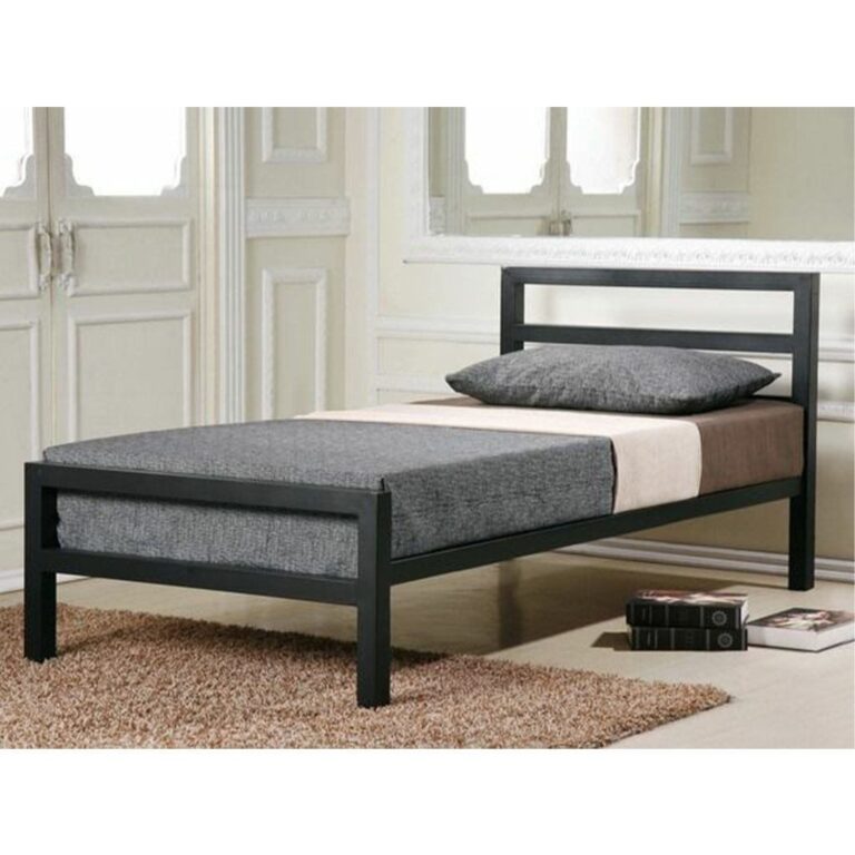 Steel single bed