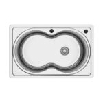 ASIL sink 0.08 mm 46 * 73 AS with drain 188 Turkish