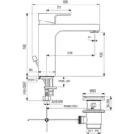 Ideal Standard Edge Basin Mixer ,A7109AA