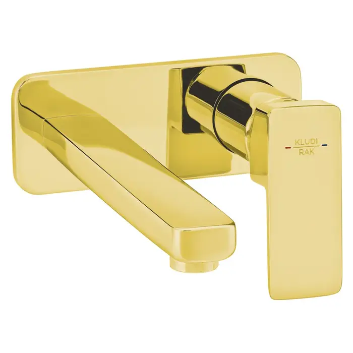 Kludi Rak Profile 2-Hole Basin Mixer Gold ,RAK14124.GD1