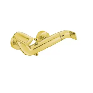 Kludi Rak Swing Bath And Shower Mixer Gold ,RAK16002.GD1