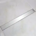 Pura Shower Drain 45Cm White Glass ,DL-GW-450