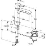 Kludi Rak Passion XL Basin Mixer ,RAK13060