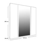 Bedroom set of 5 pieces,PROK008
