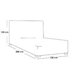 Bedroom set 3-piece Gray 0162