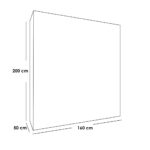 Bedroom set 3-piece Gray 0162