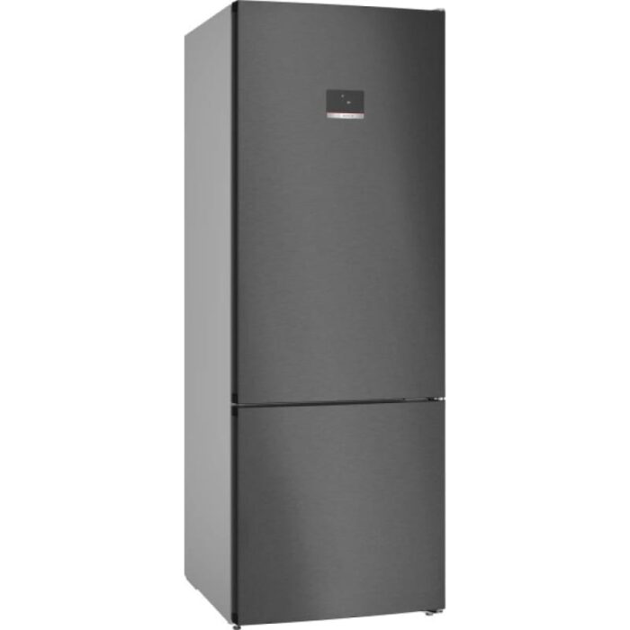 Bosch Series 4 free standing fridge with freezer at bottom Black stainless steel ,KGN56CX30U