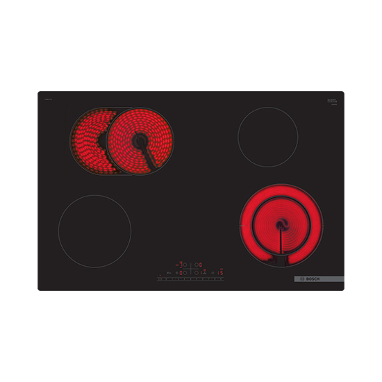 Bosch Series 6 Electric Hob 4 Burners 80cm Black ,PKN811FP2E