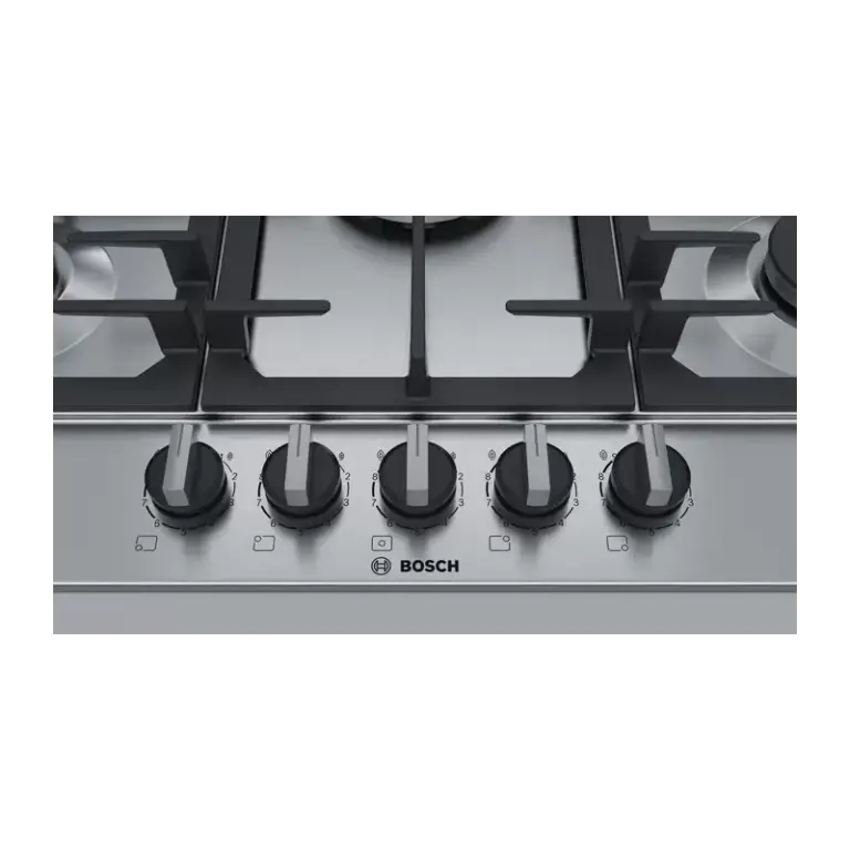 Bosch Series 6 Gas Hob 5 Burner 75cm Stainless Steel ,PCQ7A5B90