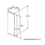 Bosch Series 6 built-in freezer flat hinge ,GIN81AEF0U